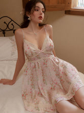 Plus Size Deep V Satin Sleepwear Set with Padded Bra – Sweet & Sexy